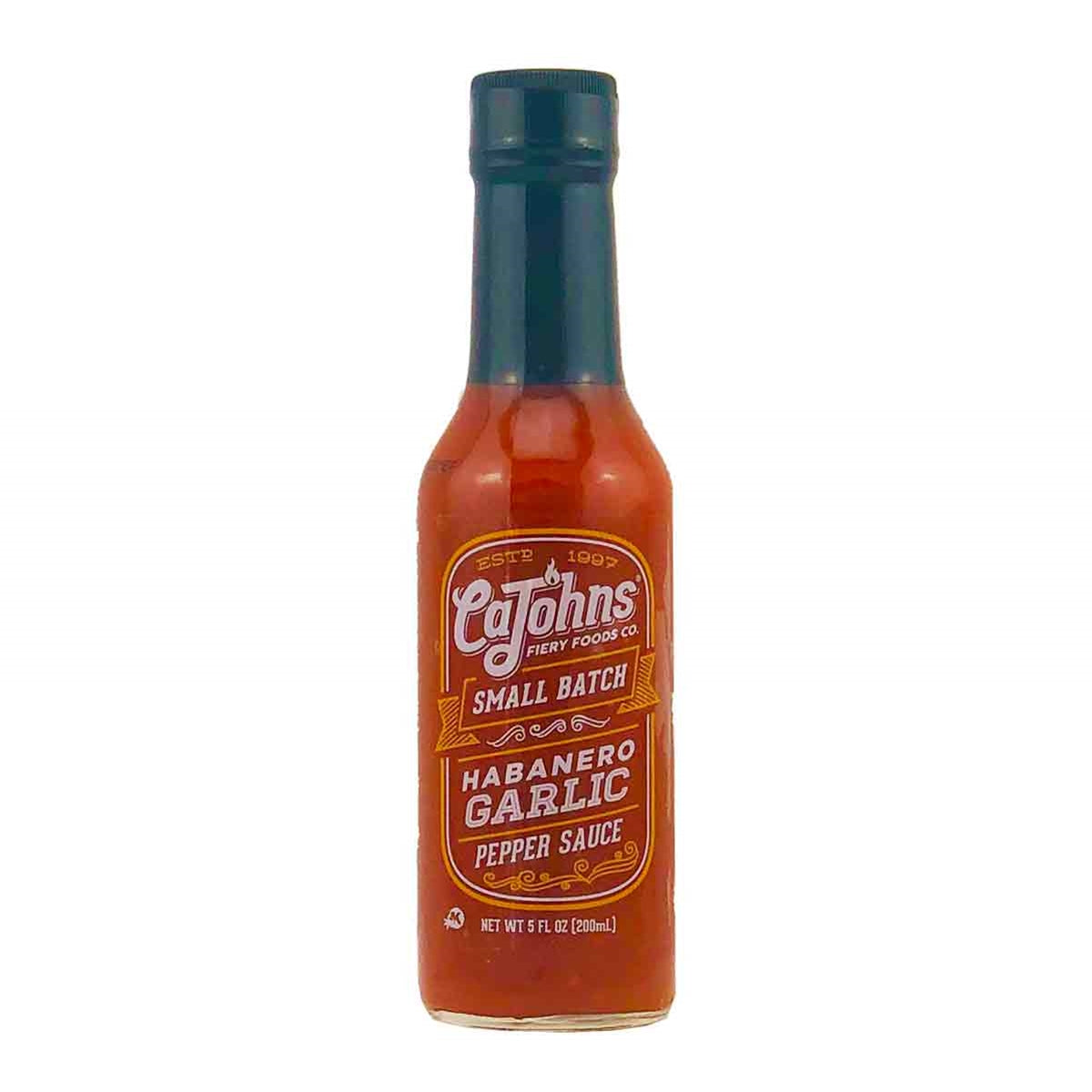 CaJohns Small Batch Garlic Habanero Pepper Sauce